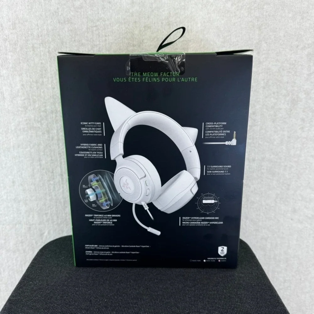 Razer Kraken Kitty V3 X Wired Gaming Headset White Edition NEW